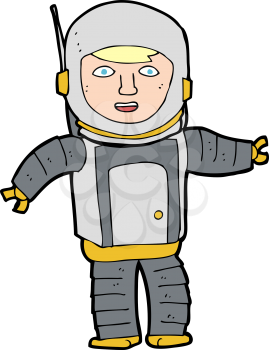 Royalty Free Clipart Image of a Astronaut