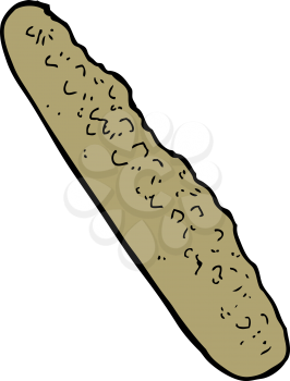 Royalty Free Clipart Image of a Baguette