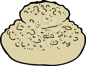 Royalty Free Clipart Image of a Bread