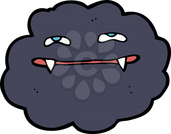 Royalty Free Clipart Image of a Vampire Cloud