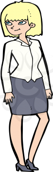 Royalty Free Clipart Image of a Business Woman