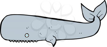 Royalty Free Clipart Image of a Whale