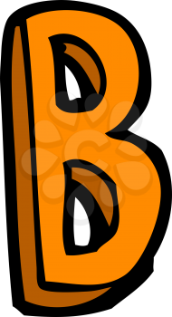Royalty Free Clipart Image of a Letter B