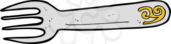 Royalty Free Clipart Image of a Fork