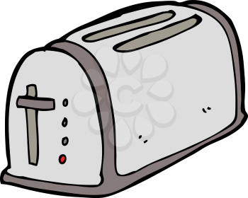 Royalty Free Clipart Image of a Toaster