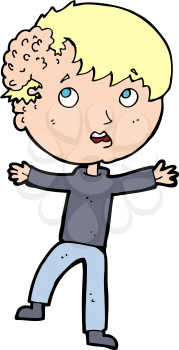 Royalty Free Clipart Image of a Man with Exposed Brain