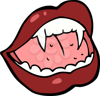 Royalty Free Clipart Image of Vampire Lips