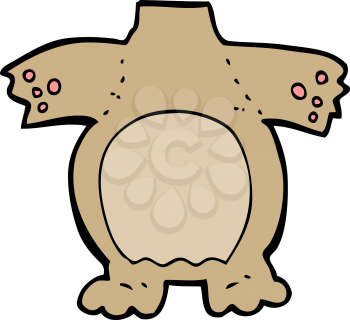 Royalty Free Clipart Image of a Teddy Bear Body