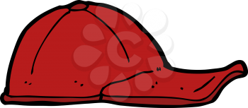 Royalty Free Clipart Image of a Baseball Hat