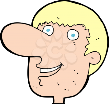 Royalty Free Clipart Image of a Man's Head