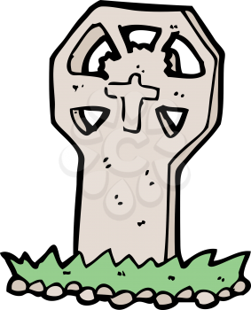 Royalty Free Clipart Image of a Gravestone