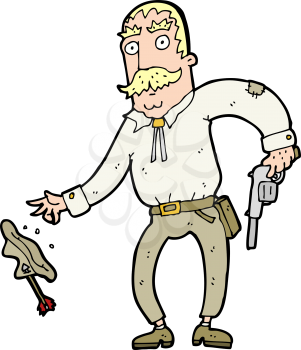 Royalty Free Clipart Image of a Western Cowboy 