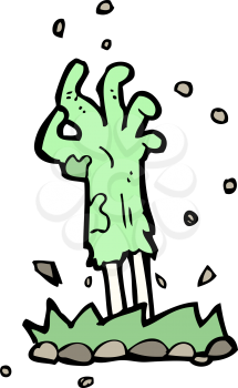 Royalty Free Clipart Image of a Zombie Arm
