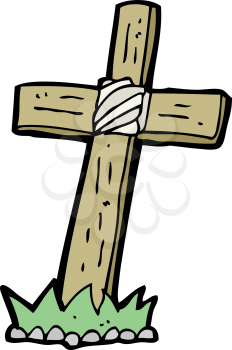 Royalty Free Clipart Image of a Cross