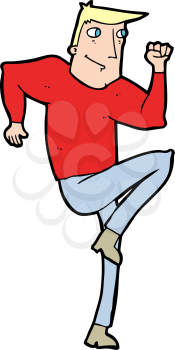 Royalty Free Clipart Image of a Man Jogging