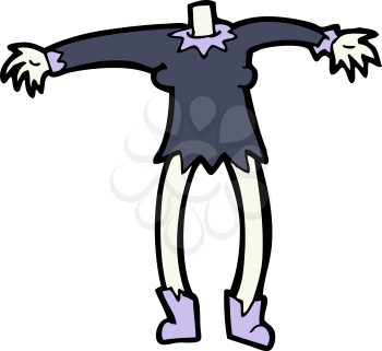 Royalty Free Clipart Image of a Vampire Body