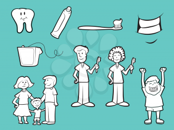 Collection of family dentist cartoons