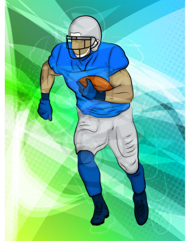 Football/Abstract Sports/Runningback in action