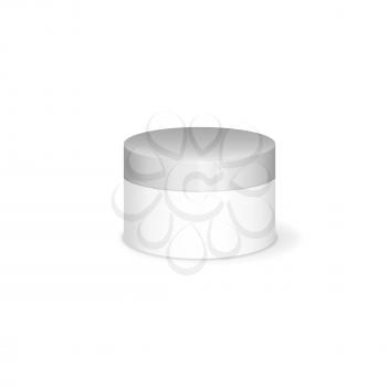Cream mochup, vector 3D concept on white background