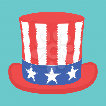 Royalty Free Clipart Image of an Independence Hat