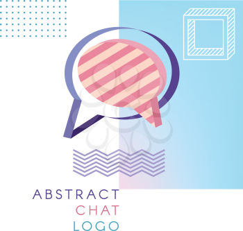 Abstract Chat Logo. Typing in a Chat Bubble Icons. Comment Sign Symbol
