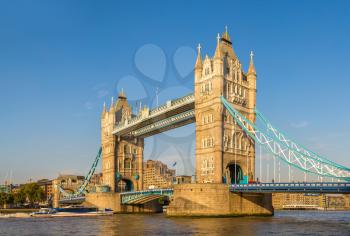Tower Bridge in London in a beautiful summer day, England, United Kingdom