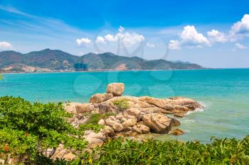 Hon Chong cape stone garden at Nha Trang, Vietnam in a summer day