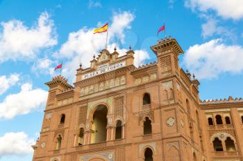 Las Ventas Tour - Famous bullfighting arena in Madrid, Spain in a beautiful summer day