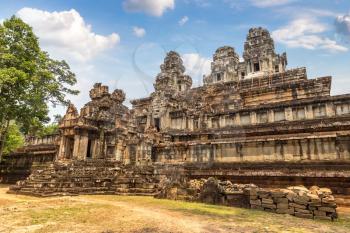 Ta Keo temple ruins is Khmer ancient temple in complex Angkor Wat in Siem Reap, Cambodia in a summer day