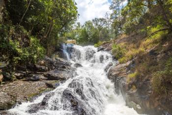 Datanla Waterfall in Dalat, Vietnam in a summer day