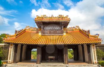 Tomb of Tu Duc in Hue, Vietnam in a summer day