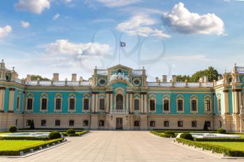 Mariinsky Palace in Kiev, Ukraine in a beautiful summer day