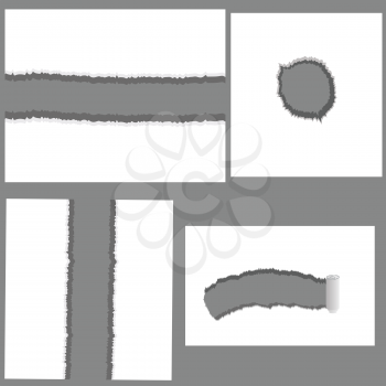  illustration with set of holes for your design