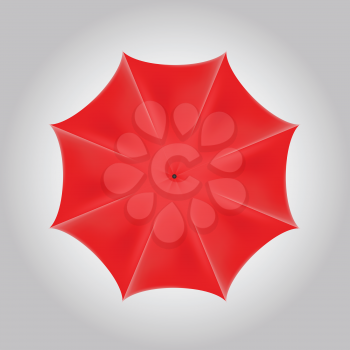 colorful illustration with red umbrella  on gray background  for your design