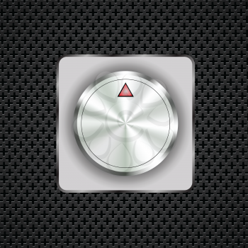  illustration  with control button on dark perforated background