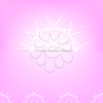 Abstract Pink Ornamental Background. Abstract Pink Pattern.