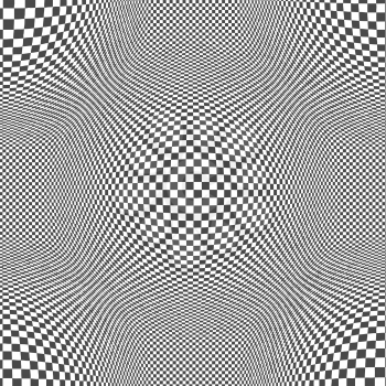 Checkered Background. Abstract Black and White Pattern