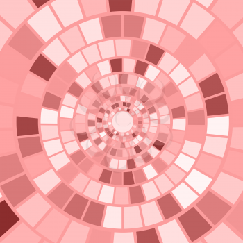 Pink Mosaic Background. Hypnotic Pink Mosaic Pattern