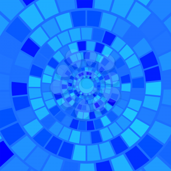 Blue Mosaic Background. Abstract Blue Mosaic Pattern