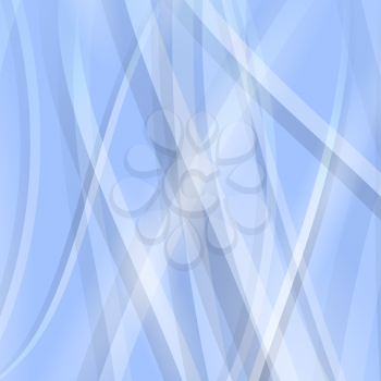 Abstract Blue Wave Background. Line Blue Wave Pattern.
