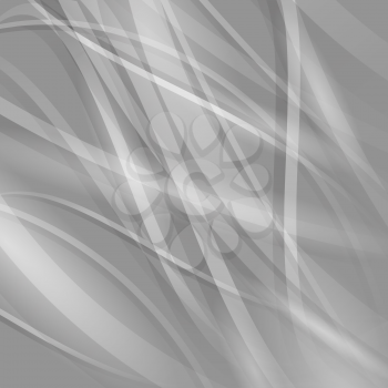 Abstract Grey Wave Background. Line Grey Wave Pattern