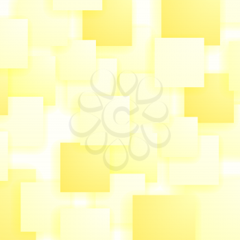 Square Blank Background. Set of Yellow Squares. Squares Pattern