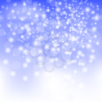 Abstract Winter Snow Background. Abstract Winter Pattern. Blue Lights Background