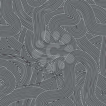 Striped Line Background. Gray Wave Line Pattern