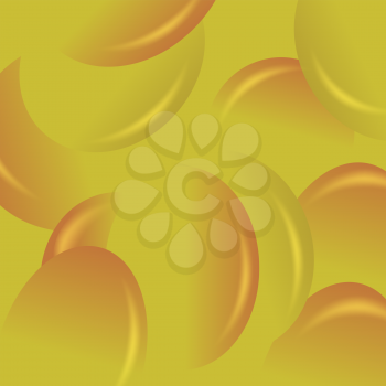 Yellow Candy Background. Set of Yellow Jelly Beans.