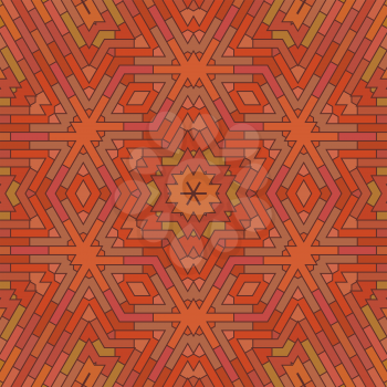 Ornamental Red Brick Background. Textured Stone Pattern