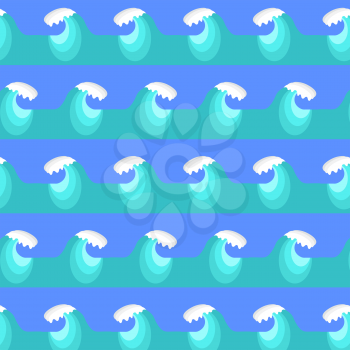 Sea Wave Background. Nature Blue Water Pattern