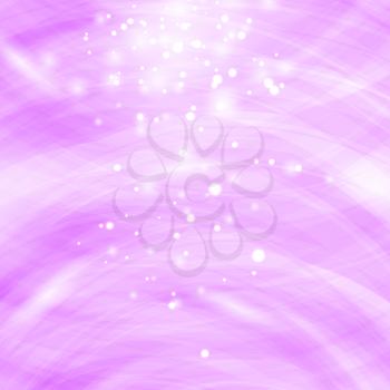 Pink Burst Blurred Background. Sparkling Texture. Star Flash. Glitter Particles Pattern. Starry Explosion
