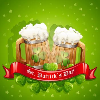 Royalty Free Clipart Image of a Saint Patrick's Day Greeting