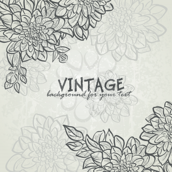 Royalty Free Clipart Image of a Vintage Background